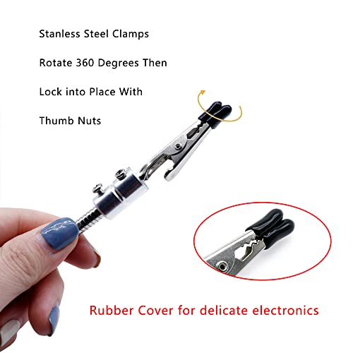 Treedix Magnetic Helping Hands Soldering 4 PCB Circuit Board Holder and Flexible Helping Arms for Electronic Repair Hobby Craft Cell Phone Motherboard Clamp Fixture Repair Tool