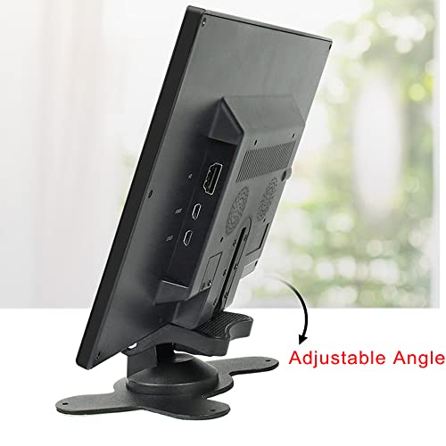 Treedix 10.1 Inch Screen Monitor 1024x600 Small Portable HDMI Monitor w/Stand, IPS Screen Display 1024x600px USB Capacitive Compatible with Raspberry Pi 4B
