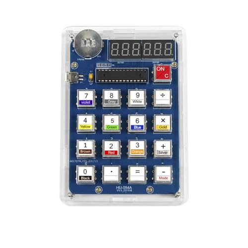 Treedix Calculator Soldering Practice Kit 2 Power Supply Modes 6 Digit Precision DIY Electronic Kits with LCD Display for College and High School Students Practice Learning