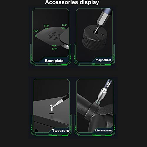 Treedix 83 in 1 Precision Screwdriver Set Electronics Repair Tool Kit for Mobile Phone Computer Game Console Repair Tool Combination Screw Batch box General Household Hand Tool Set
