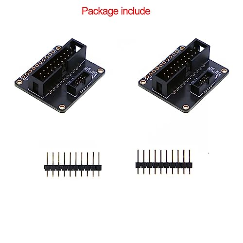 Treedix 2pcs JTAG (2x10 2.54mm) to SWD (2x5 1.27mm) Cable Adapter Board Breakout Board Jtag Debug Board