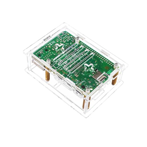 Treedix Acrylic Case for Raspberry Pi 5 with Cooling Fan Copper-Aluminum Heat Sink