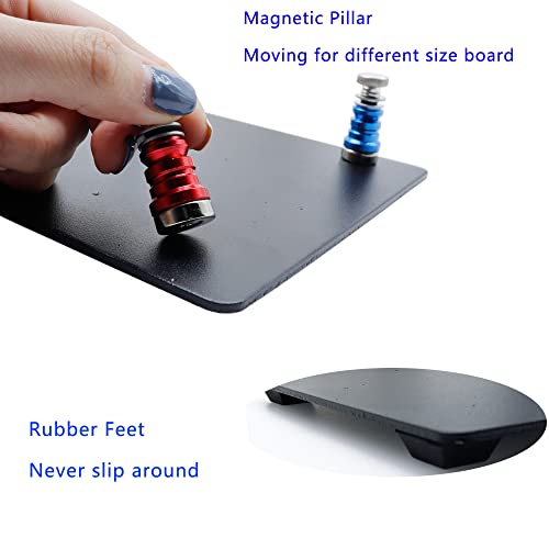 Treedix Magnetic Helping Hands Soldering 4 PCB Circuit Board Holder and Flexible Helping Arms for Electronic Repair Hobby Craft Cell Phone Motherboard Clamp Fixture Repair Tool