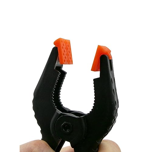 Treedix 12pack 3.5inch Spring Clamps Small Heavy Duty Clips Plastic Clips and Backdrop Clips Clamps for DIY, Gluing, Clamping and Securing