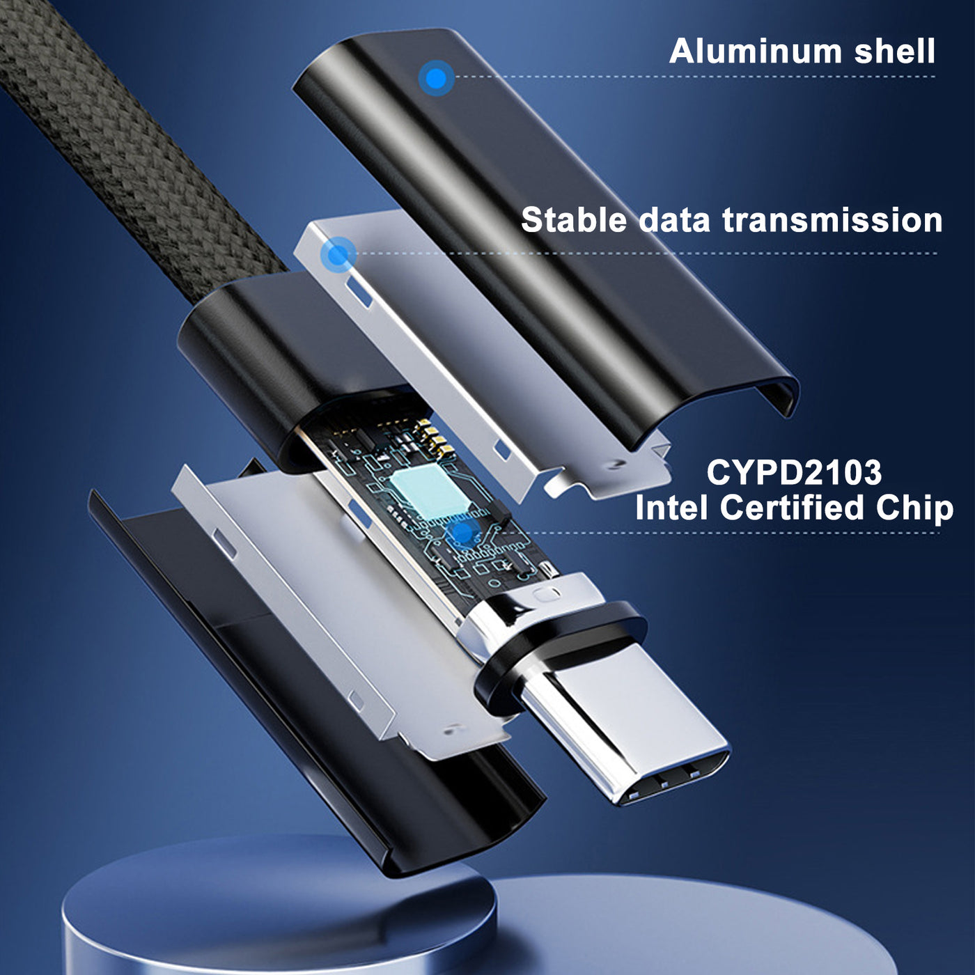 Treedix 120Gpbs USB C Cable for Thunderbolt 5 Cable, PD240W Fast Charger Cable,  USB C Cable to USB C 1m, 16 K / 8 K Video Transmission, USB C Data Cable Compatible with Thunderbolt 4/3、USB4/3.2/3.1/3.0/2.0