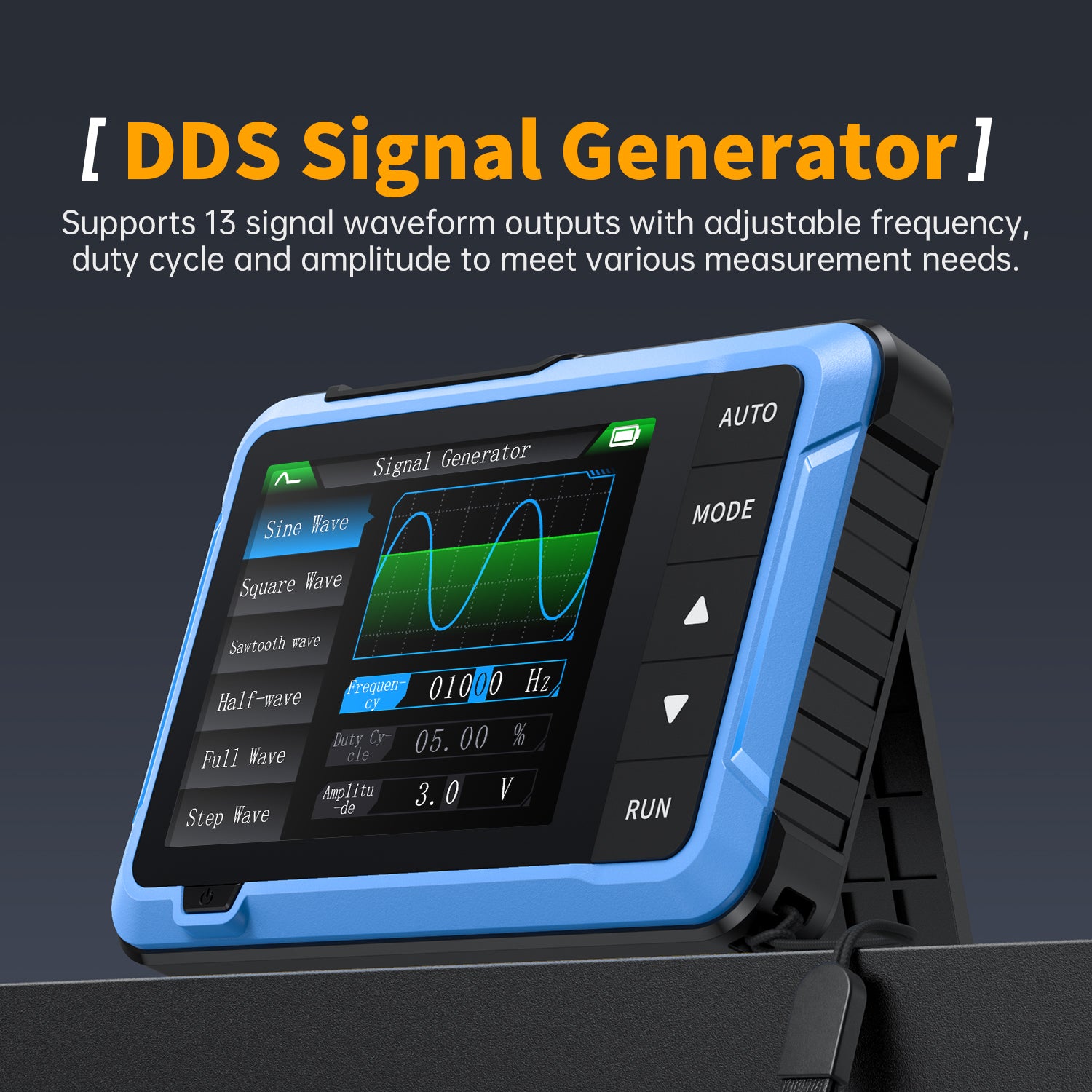 Treedix DSO510 2-in-1 Smart Oscilloscope, 2.8inch Oscilloscope&DDS Signal Generator,10M Bandwidth 48MS/s High Sampling Rate, Portable Digital Oscilloscope with 13 Adjustable Waveforms, 3 Trigger Modes