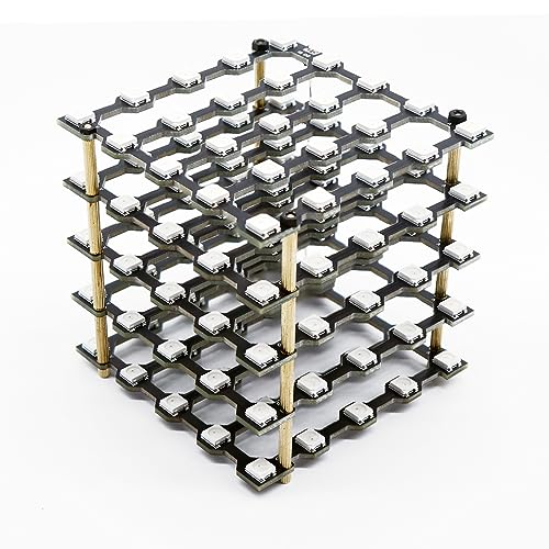 Treedix WS2812B 5050 RGB LED Light Board Led Cube Light DIY Kit Squared LED Digital Individually Addressable 5X5X5 for Children and Teenagers Learning Compatible with Arduino and Raspberry Pi