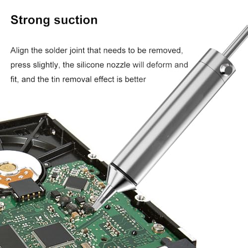 Treedix Solder Sucker Tool Desoldering Pump Desoldering Vacuum Pump Solder Remover Disassemble Electrical Components