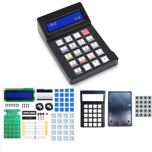 Treedix Calculator Soldering Practice Kit 5 Calculation Functions DIY Electronic Kits with LCD Display for College and High School Students Practice Learning