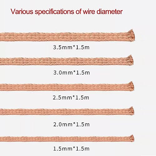 Treedix Solder Wick Braid with Flux Super 5ft Length 1mm Width Desoldering Wick Braid Remover Tool Solder Sucker No-Clean Soldering Wick Wire Roll and Disassemble Electrical Components (1mm)