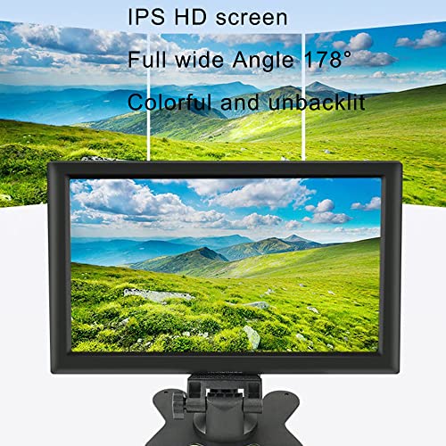 Treedix 10.1 Inch Screen Monitor 1024x600 Small Portable HDMI Monitor w/Stand, IPS Screen Display 1024x600px USB Capacitive Compatible with Raspberry Pi 4B