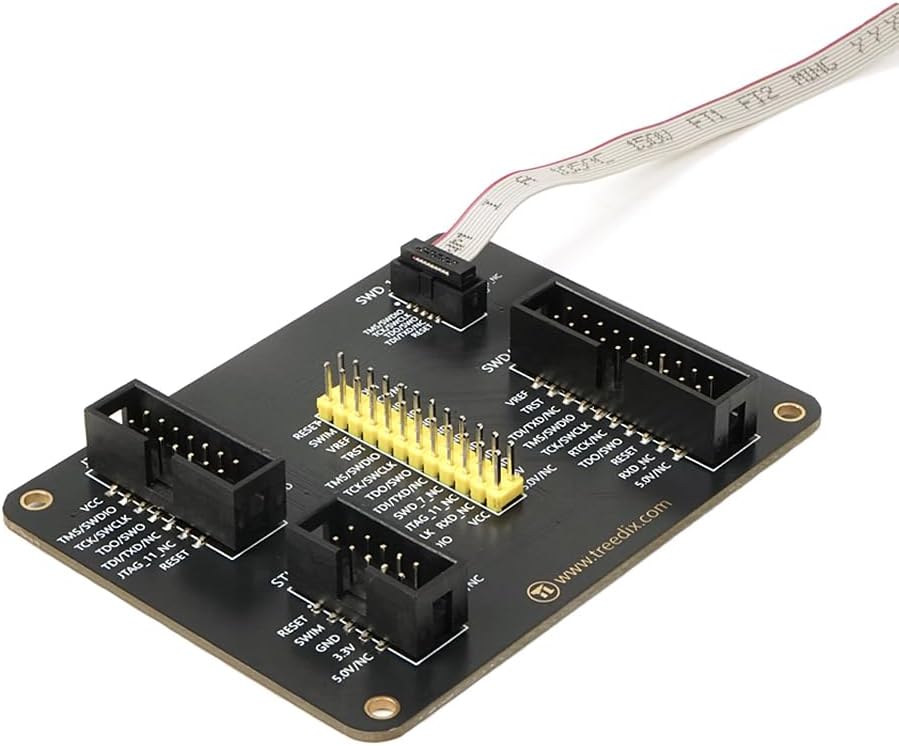 Treedix JTAG Breakout Board Adapter Board Multi-Function Adapter Converter Board Suitable for st-Link and jtag j-Link