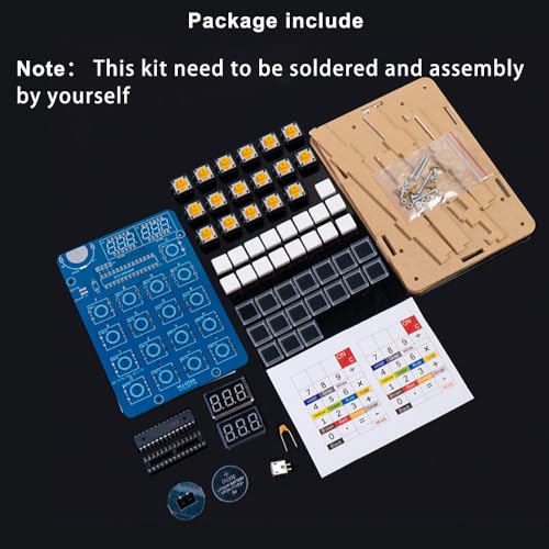 Treedix Calculator Soldering Practice Kit 2 Power Supply Modes 6 Digit Precision DIY Electronic Kits with LCD Display for College and High School Students Practice Learning