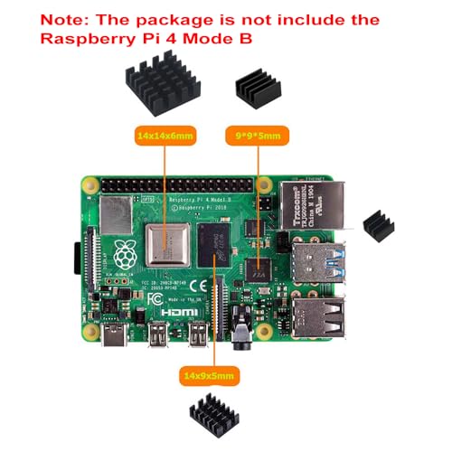 Treedix Acrylic Shell Transparent Black Case + Cooling Fan + Heat Sink ...