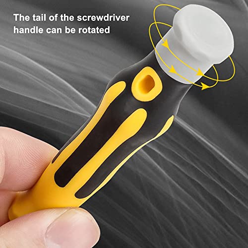 Treedix 6-in-1 Multifunctional Screwdriver Set Portable multi-purpose screwdriver Strong Magnetic Precision Multi-Head Screwdriver, Manual Repair Tool