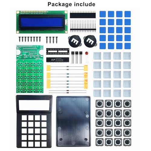 Treedix Calculator Soldering Practice Kit 5 Calculation Functions DIY Electronic Kits with LCD Display for College and High School Students Practice Learning