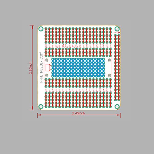 Treedix Raspberry PI PICO 拡張ボード PCB シールドボード 金メッキ仕上げ ピンヘッダー付き 互換