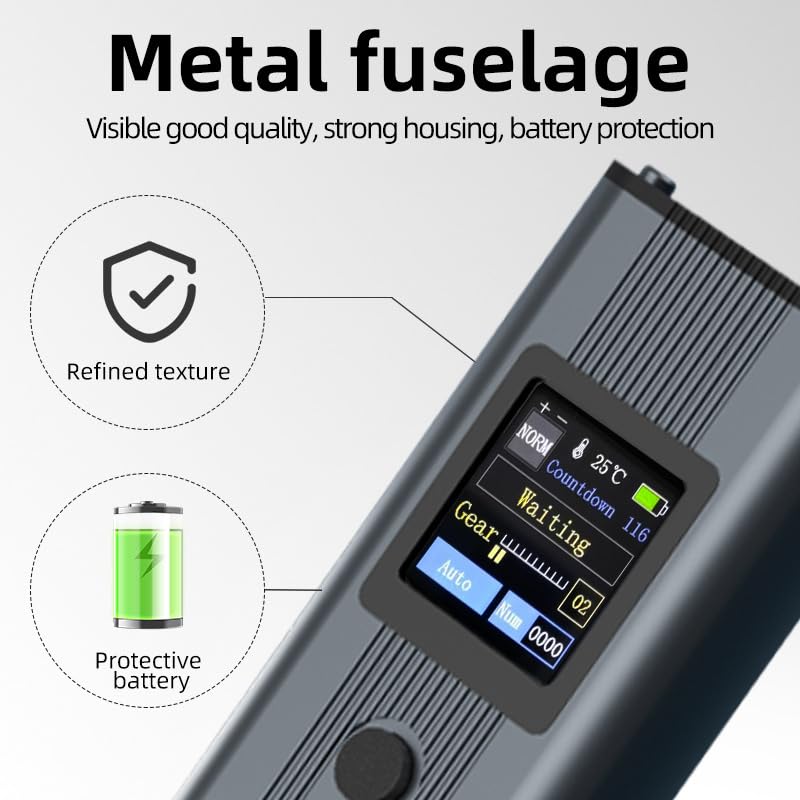 Battery Spot Welder, Handheld Spot Welder Dual Pulse Output, 11 Gear Adjustable, 2200mAh Spot Welding 0.1-0.3mm for 18650 Batter with Nickel, Welding Nickel Sheets, Iron, Stainless Steel