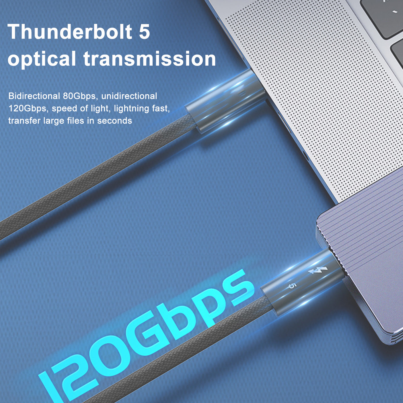 Treedix 120Gpbs USB C Cable for Thunderbolt 5 Cable, PD240W Fast Charger Cable,  USB C Cable to USB C 1m, 16 K / 8 K Video Transmission, USB C Data Cable Compatible with Thunderbolt 4/3、USB4/3.2/3.1/3.0/2.0