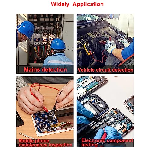 Treedix Digital Display Multimeter Handheld High Precision Digital Multimeter with AC DC Voltmeter & Ohm Volt Amp Tester, Multifunction Battery Tester,Ammeter Voltmeter