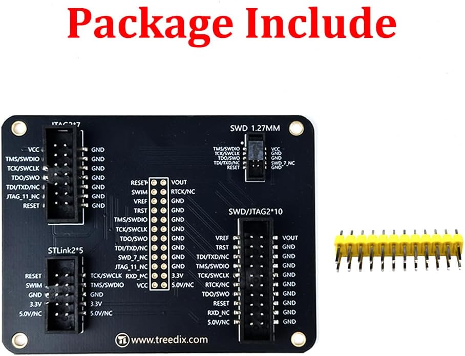 Treedix JTAG Breakout Board Adapter Board Multi-Function Adapter Converter Board Suitable for st-Link and jtag j-Link