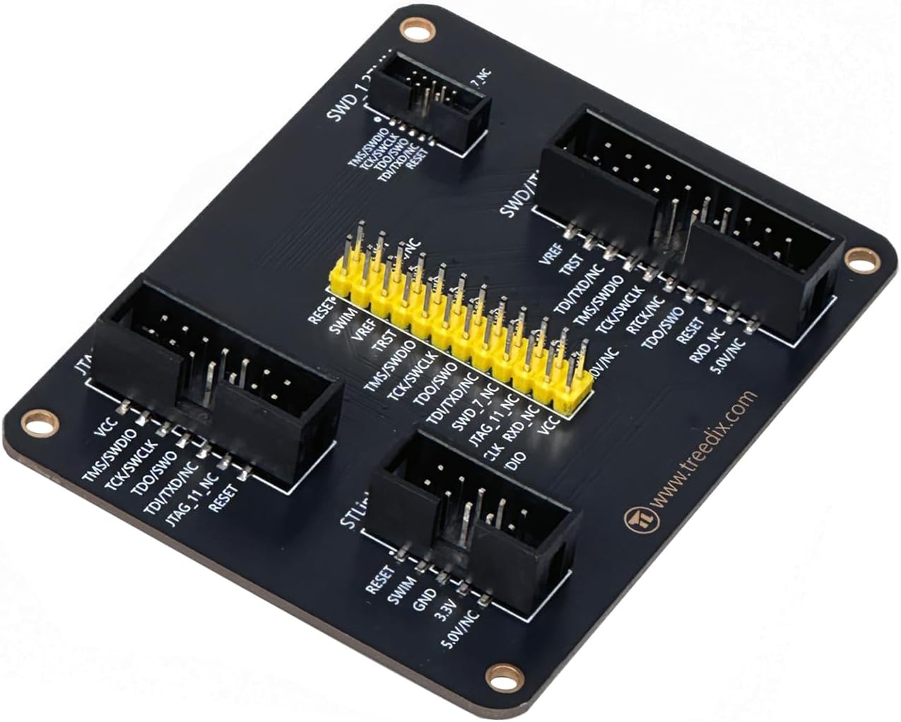 Treedix JTAG Breakout Board Adapter Board Multi-Function Adapter Converter Board Suitable for st-Link and jtag j-Link