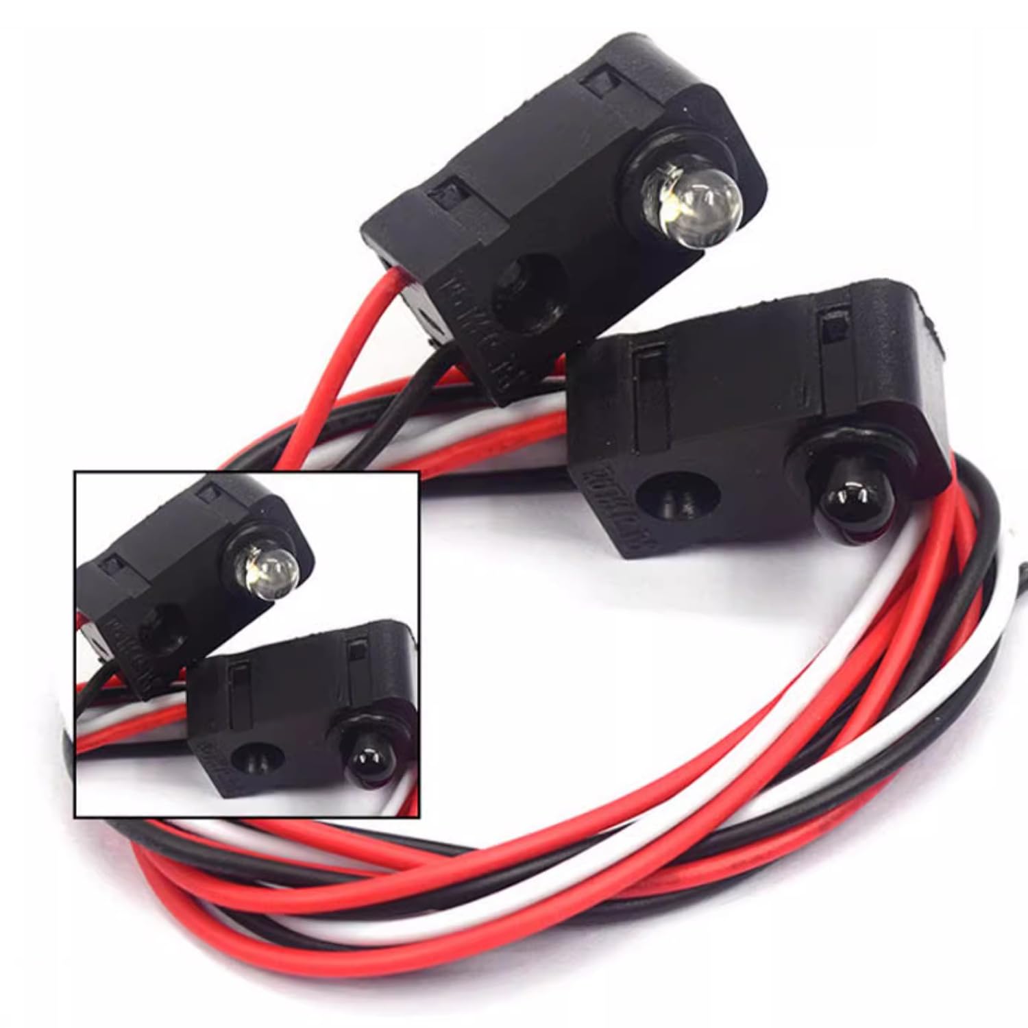 IR Break Beam Sensor 3MM LEDs Counting Module Split Through-Beam Photoelectric Switch (50cm Projection Distance)