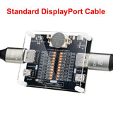Treedix DisplayPort Cable Tester for Standard DisplayPort Cable and Mini DisplayPort Cable, 20 LED Light Status Indictor to Check Disorder Short Open for DP1.0, 1.1, 1.2,1.2a，1.3, 1.4, 2.0, 2.1
