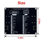 Treedix DisplayPort Cable Tester for Standard DisplayPort Cable and Mini DisplayPort Cable, 20 LED Light Status Indictor to Check Disorder Short Open for DP1.0, 1.1, 1.2,1.2a，1.3, 1.4, 2.0, 2.1