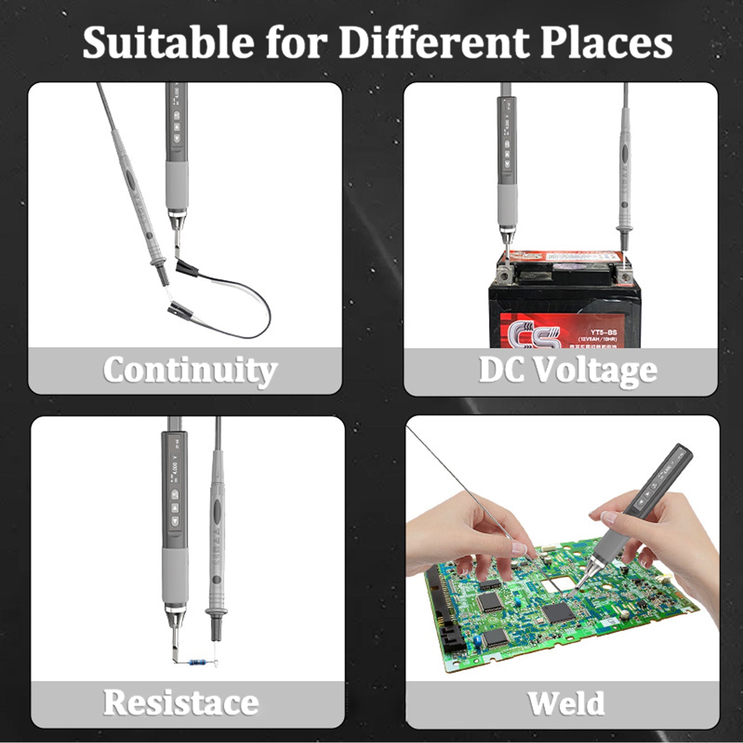 Treedix 2 in 1 Smart Multimeter & Cordless Soldering Iron kit, DC5V-20V 212℉~842℉ Portable Soldering Iron Pen, Rechargeable Wireless Soldering Iron Kit Support PD/QC Protocol, Thermostatic Mode