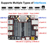 Treedix USB Cable Tester Board USB Cable Checker Data Wire Charging Test Data Line Type-C Micro Type A Type B