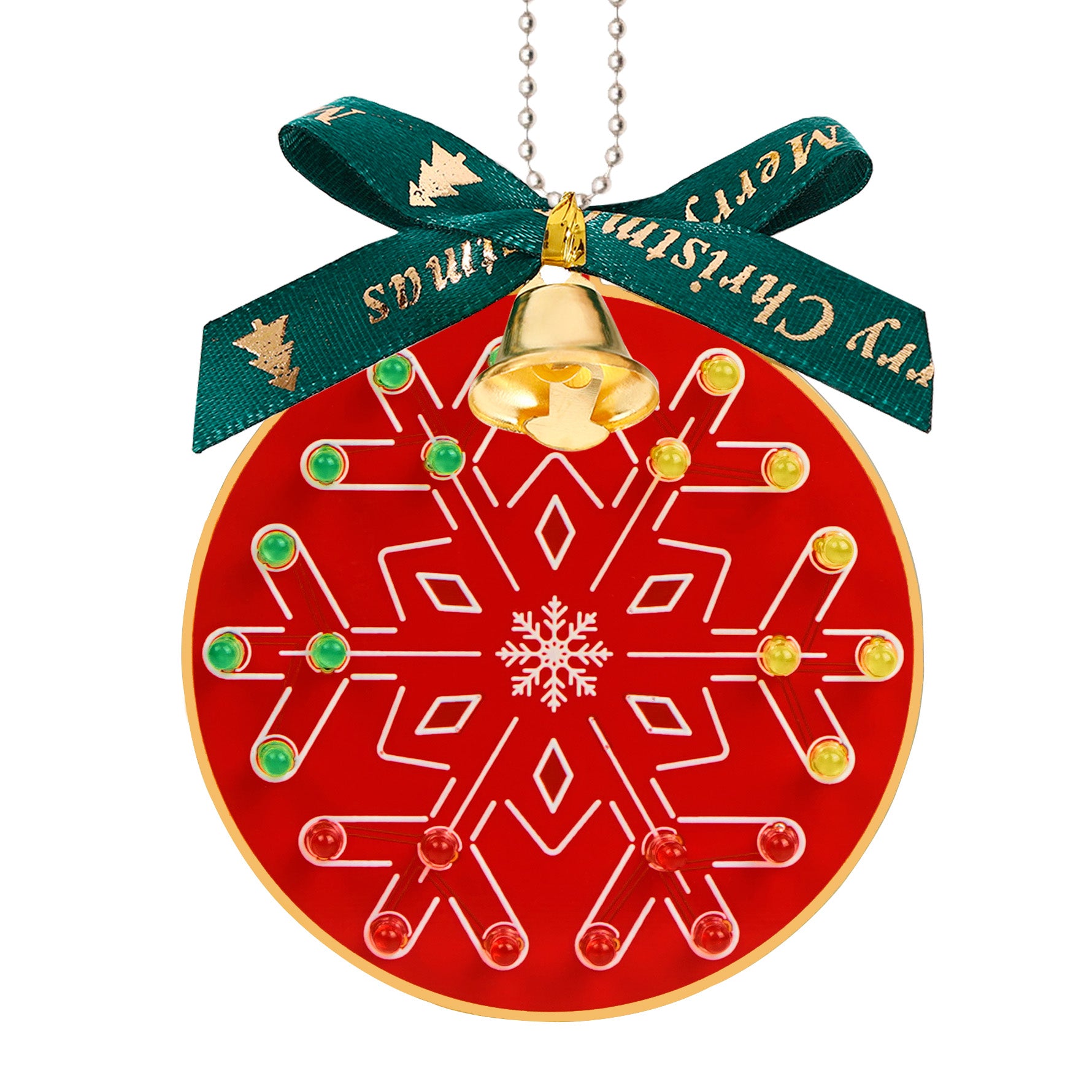 Treedix Christmas Soldering Kit for Beginners: DIY Flashing LED Tree & Snowflake Decoration Soldering Kit，Fun Electronic Project Kit for School and Home Teaching Learning