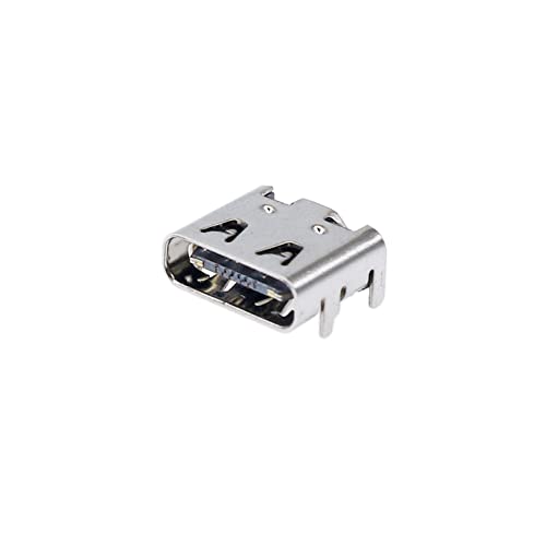 Treedix 20PCS USB Type C 3.1 Female Socket Connector Jack Port 16-Pin Replacement Adapter Jack Socket for Data Transmission,Charging