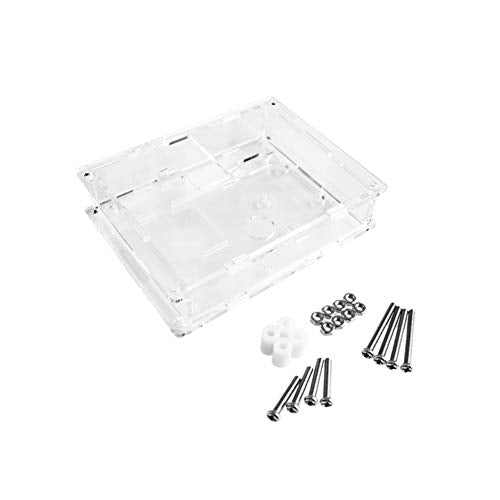 Treedix LCR-T4 Mega328 Graphical Transistor Tester Kit SCR ESR Transistor Diode Resistance and Capacitance Meters with Battery Buckle and Acrylic Case