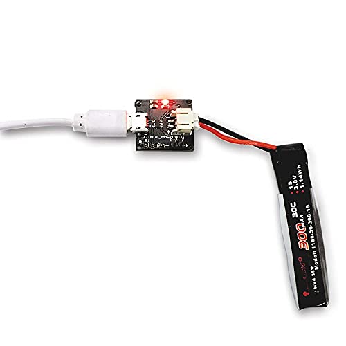 Treedix 2pcsUSB LiPo Battery Charger Board with Battery Protection JST Socket with LED Indicator Charging Rate Adjustable Automatic Power-Down Thermal Regulation