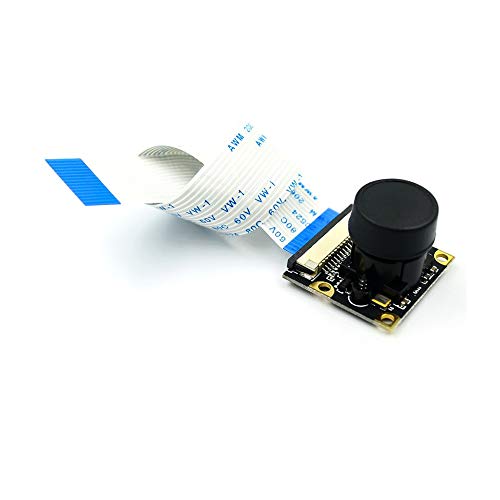 Treedix Wide Angle Camera Module Night Vision Surveillance Camera Module Webcam Sensor OV5647 Compatible with Raspberry Pi 2B Pi 3 B+ and Pi 4B