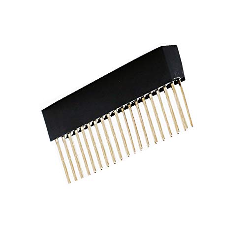 Treedix 2 x 20 Pin Stacking Header Female Pin Header Compatible with Raspberry Pi (Pack of 4)