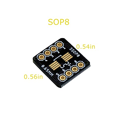 Treedix SSOP 0.65MM/SOP 1.27MM to DIP Adapter PCB Proto Board SMD to DIP Adapter SMD Converter Breakout Board
