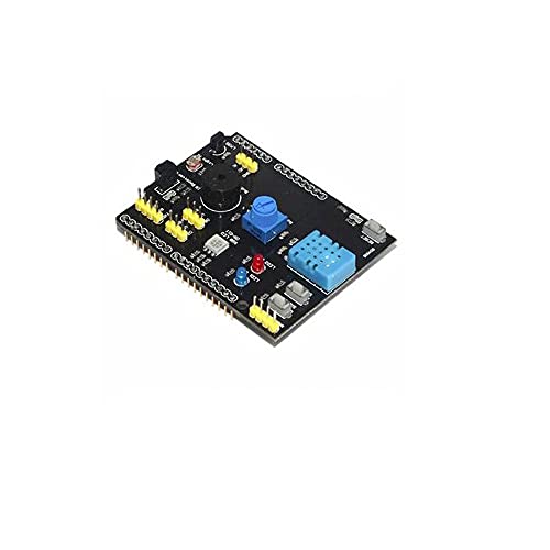 Treedix 9-in-1 Multifunctional Expansion Board DHT11 Temperature and Humidity LM35 Temperature Buzzer Compatible with UNO