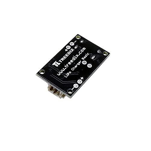 Treedix 2pcsUSB LiPo Battery Charger Board with Battery Protection JST Socket with LED Indicator Charging Rate Adjustable Automatic Power-Down Thermal Regulation