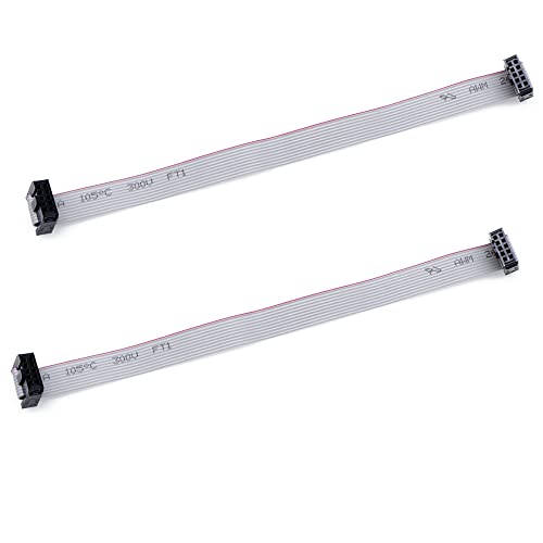 Treedix 2PCS IDC Ribbon Connector Flat Ribbon Cable Jtag Cable 2.54/1 ...