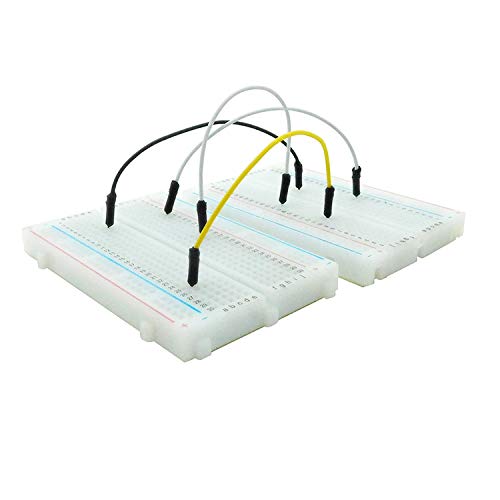 Treedix Breadboad Solderless Prototype PCB Board Kit MB-102 Breadboard Kit 830 Point Solderless Prototype Board kit Compatible with Arduino Beginner Arduino Starter