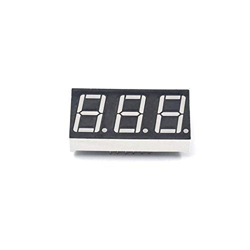 Treedix 0.56" 3-Digit 7-Segment Display Common Cathode 3-Digit LED Display Digital Tube