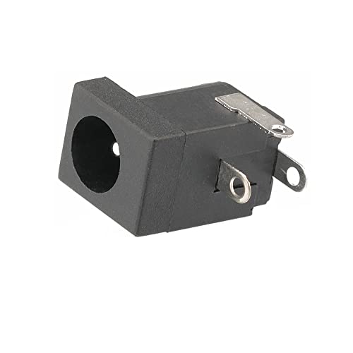Treedix 10pcs 3pin DC Power Connector PCB Mount Female Plug Jack 5.5mm*2.1mm Barrel Connectors