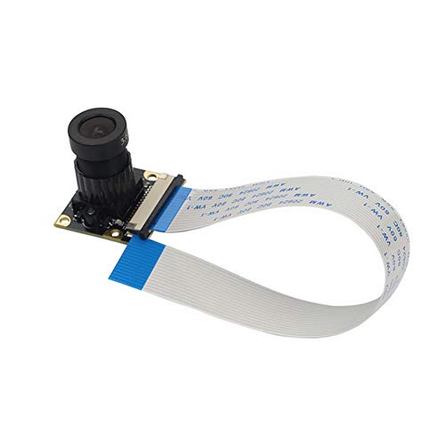 Treedix OV5647 Camera Module Adjustable Focus 5MP 1080P with Connection Cable Compatible with Raspberry Pi 2B/3A/3B/3B+/4B