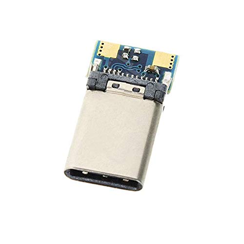 Treedix DIY 24pin USB 3.1 Type C Female Socket Connector Test Board SMT Type with PC Board (Female)