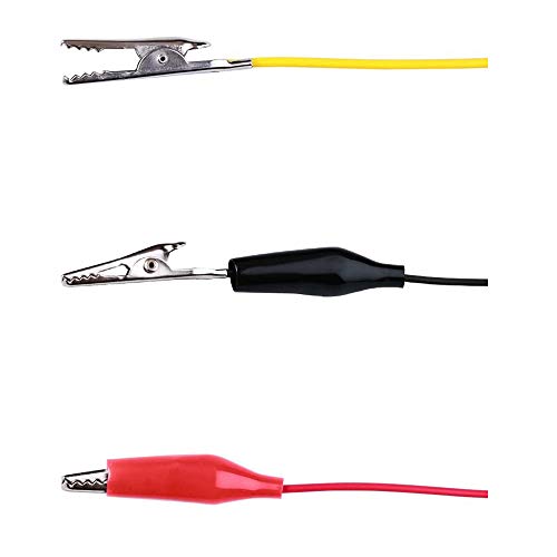 Treedix 10pcs 12inch Alligator Clip to Breadboard Jumper Wires Test Lead, Alligator to Male and Female Jumpers for Arduino,Breadboard,Raspberry Pi（5 Male＋5 Female）