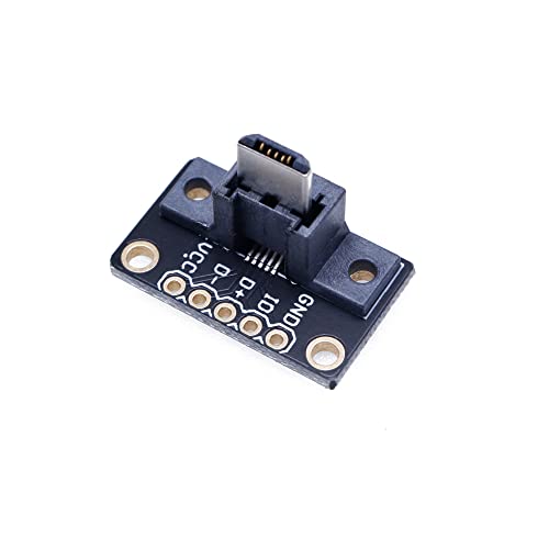 Treedix USB MicroB Plug Breakout Board Type B 5pin Male Connector Adapter Module for Arduino