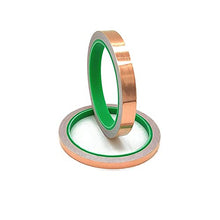 Treedix 2 Rolls Copper Foil Tape 0.2/0.4in x66ft Copper Tape Double-Sided Conductive with Adhesive for EMI Shielding, Slug Repellent, Paper Circuits, Electrical Repairs, Grounding