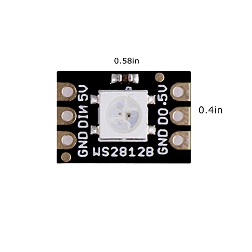 Treedix 48pcs RGB LED WS2812B 5050 Light Board Light Matrix Strip Driver Board Individually Addressable for Arduino and Raspberry Pi